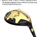 MAZEL Rescue Hybrid Golf Clubs for Men - 3, 4, 5 Hybrid for Right Handed Golfers, Regular/ Stiff Flex Graphite Shafts (Graphite(Gold, Z35 II), 5 Hybrid, Regular, Right)