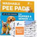 GREEN LIFESTYLE Washable Pee Pads for Dogs - Waterproof Reusable Puppy Pads with Anti-Slip Backing, Pet Training Pad for Puppy Playpen, Crate, Whelping Box, Potty Training (Pack of 2 - 41"x41")