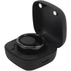 Vikye Smart Ring Health Tracker, BT5.1 IP68 Water Sleep Tracking Wearable Health Rings, Health Fitness Tracker Rings for Men Women, with APP, Black (13#)