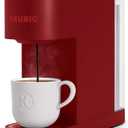 Keurig K-Slim Single Serve K-Cup Pod Coffee Maker, Multistream Technology, 3 Brew Sizes, Slim and Sleek Design, 46oz Removable Reservoir, Red