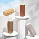 2 x Morfone Travel Bottles for Toiletries, 3oz Tsa Approved Travel Size Containers Leak Proof Squeezable Travel Accessories Refillable for Shampoo Conditioner Lotion Liquids(Brown)