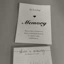 GardenCity Share a Memory Card - 50 Pack, Share a Memory Cards for Celebration of Life, Funeral, Memorial, Birthday, Graduation, Bridal Shower, 4 x 6", Minimalist