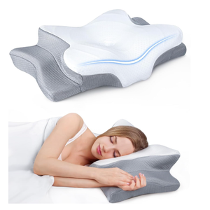 Ultra Pain Relief Cooling Pillow for Neck Support, Adjustable Cervical Pillow Cozy Sleeping, Odorless Ergonomic Contour Memory Foam Pillows, Orthopedic Bed Pillow for Side Back Stomach Sleeper