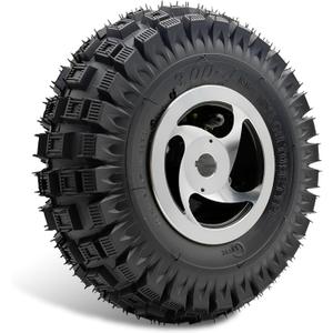 10 Inch 3.00-4 Wheel with Keyway Bearing Bore Diameter 0.73" Bearing Width 1.77", 10x3.00-4 Flat Free Tire, Fit for Hand Truck/Wheelbarrow/Garden Cart/Wagon/Generators