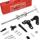 9-Way Slide Hammer Puller Set, Front Wheel Hub Remover & Rear Wheel Axle Removal Tool, Heavy Duty Bearing Puller Set with Carry Box