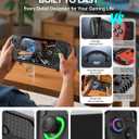 HIERYQHE Silicone Case for ASUS ROG Xbox Ally X 2025, Built-In Kickstand, Full-Body Shockproof Protective Cover,Anti-Slip & Scratch-Resistant TPU Skin, Ergonomic Grip Cover for ROG Ally X 2025,Black