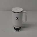 Hydro Flask Travel Tumbler with Handle, Lid and Straw - Insulated Stainless Steel in 40 Oz White