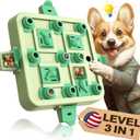 KADTC U.S. Brand & Design-3 Levels of Challenge Dog Chess Puzzle Toy for Small/Medium/Large Smart Dogs Treat Puzzles Mental Stimulation Puppy Brain Stimulating Enrichment Interactive Thanksgiving Toys (Green)