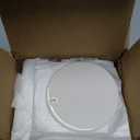 CRAFT EXPRESS 3" ROUND DOUBLE-SIDED SUBLIMATION CERAMIC ORNAMENTS – GLOSSY WHITE WITH STRINGS, 25 packs