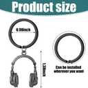 Sureio 4 Pcs Headphone Keychain Mini Music Keychain Singer Music Lover Dj Gifts Headset Keyring Party Favors Purse Bag Jewelry Accessories for Man and Women Graduation Gift