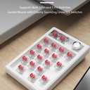 Gasket Creamy Mechanical Numpad Programmable Macro Keypad Wireless 2.4G/Bluetooth 5.0/Wired USB-C RGB Backlit Hot Swappable Number Pad Rechargeable Numeric Keyboard Metal Knob for Win/Mac