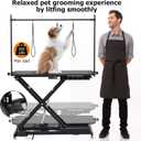 Professional Electric Grooming Table for Dogs At Home, Capacity 264 LBS Dog Grooming Table, Height Adjustable Pet Grooming Table With Dog Grooming Arm, Anti Slip Tabletop, Tool Organizer