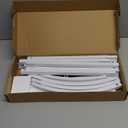 Wokceer Wedding Arch Backdrop Stand, 6 FT Square White Metal Arch Backdrop Stand for Wedding Ceremony Photo Booth, Outdoor Indoor Birthday Party, Garden Floral Balloon Arch Decoration (6 x 2.6 FT (HxW))