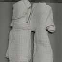 12 Pack Muslin Burp Cloths 100% Cotton Muslin Cloths Large 20''x10'' Extra Soft and Absorbent Baby Burping Cloth - White