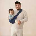 Ergobaby Upsie Sling Baby Carrier for Babies and Toddlers 6-48 Months (17-45 lbs) - 2-Position Ergonomic Baby Carrier with Front Storage Pocket, Hip-Healthy Positioning - Midnight Blue