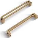 Champagne Bronze zinc Alloy Cabinet pulls,6-1/4 Inch 160mm Hole Center Cabinet Handles for Drawer,Cupboard, Wardrobe,Dresser - 6 Pack 7600