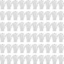 SATINIOR 60 Pairs Touchscreen Winter Gloves Bulk Stretchy Knitted Texting Gloves for Men Women (White Black Silver Wire)