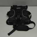 Rabbitgoo Escape Proof Dog Harness, Soft Padded Full Body Pet Harness, Reflective Adjustable No Pull Vest with Lift Handle and Leash Clip for Large Dogs Walking Hiking Training, S, Black (Small (Pack of 1))