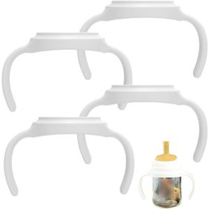 Baby Bottle Handles Compatible for Pigeon Wide Neck Bottles(5.4/8.1oz), Feeding Bottles Holder Accessories, Pack of 4