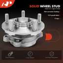 2 x A-Premium 2 x Front Wheel Bearing and Hub Assembly with 5-Lug Compatible with Toyota RAV4 06-12, Corolla iM 17-18, Prius V 12-18, Scion tC 11-16, xB 08-15, iM 16, Lexus HS250h 10-12