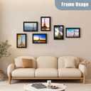 SESEAT 8x12 Picture Frame Set of 10, Display Pictures 8x12 Prints Without Mat, Wall Mounting, Black