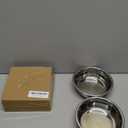 Stainless Steel Dog Bowls Set of 2, Anti Rust Metal & Non Slip Rubber Base, Heavy Duty Large Feeding Dishes, Food Grade BPA Free, Food and Water Bowl for Large Dogs (17oz, 2.1cup)