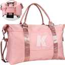 Graduation Gifts-Birthday Gifts for Girl 8 9 10 11 12 13 14 15 16 Year Old, Granddaughter Gift, Travel Duffel Bag, Kids Weekender Bag,Daughter Gift Teen Girl Gifts Trendy Stuff (Letter K)