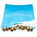 #10 x 3-1/2 Inch Deck Screws - Set of 25 Tan Coated Carbon Steel Exterior Wood Screws with Star Drive for Decks, Fences, & Other Outdoor Projects | Rust-Resistant & Anti-Corrosion Screws by IMSCREWS