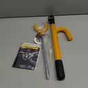 Tevlaphee Steering Wheel Lock - Anti Theft Device with Adjustable Car Wheel Lock, 3 Keys (Yellow)