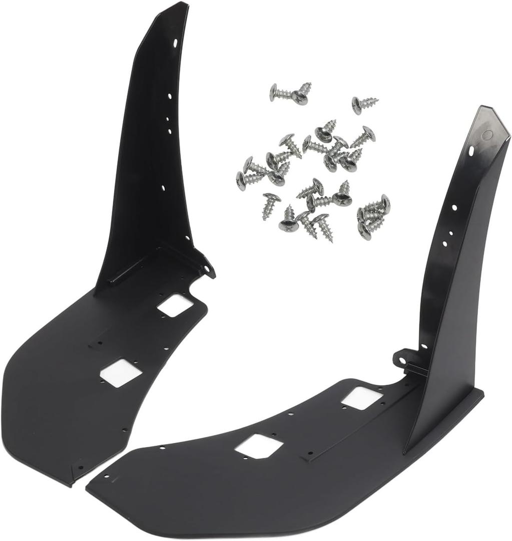 Front Bumper Corner Spoiler Pair for 2014-2021 Side Winglets GT500 Front Bumper Spoilers Collision Prevention ABS Black