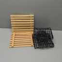 Wire Storage Basket for Kitchen Pantry: GGIU Stackable Kitchen Counter Organizers - Wire Organizing Bin for Produce Vegetable Potato and Onion Black