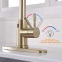 Touchless Faucet with Pull Down Sprayer, Motion Sensor & Soap Dispenser - Single High Arc Pull Out Faucet for Kitchen Sink, RV, Gold