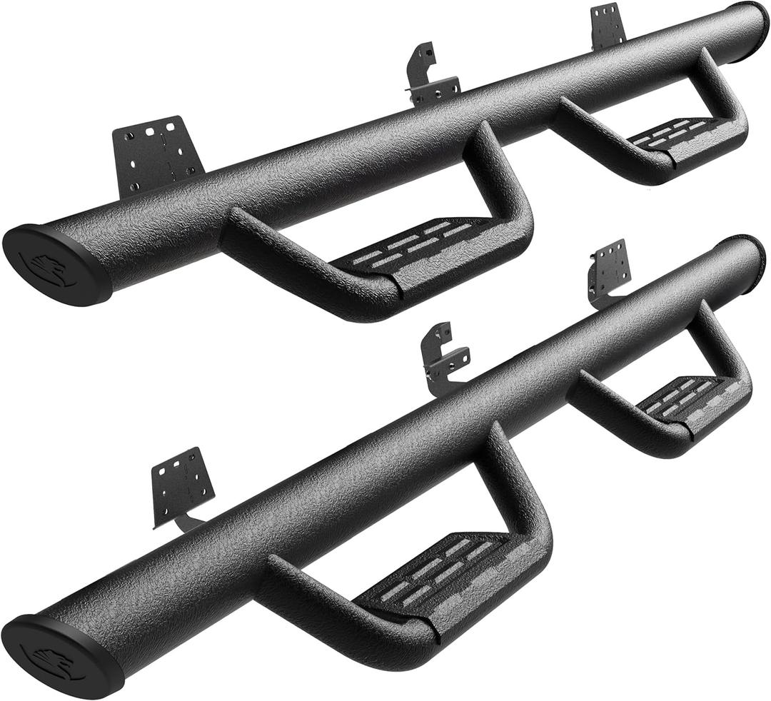 Tyger Auto Tyger Access Running Boards Compatible with 2019-2025 Ram 1500 (Not Fit 19-24 Classic) | Crew Cab | TG-AS2D24008 | Textured Black Drop Step Rail
