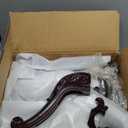 Wooden Coat Rack Freestanding, Vintage Coat Racks with Sturdy Round Base, Adjustable Height 37.40"-72.83" Entrance Coat Rack for Bedroom Living Room Entryway (Solid wood Rosewood)