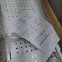 Yuanjimi 6-Tier Foldable Storage Shelves with Wheels, Folding Metal Shelf Unit, Folding Bookshelf no Assembly, Collapsible Shelves for Craft Shows for Kitchen, Bedroom, Living Room, White