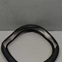 LKWLIKEI Nappa Leather Ultra-Thin Steering Wheel Cover, for Tesla Model 3/Y Steering Wheel Cover, Non-Slip Design and Interior Modification of car Accessories (Black)