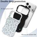 ZIYE Wave Design for iPhone 17 Pro Max Case, Cute White Leopard Pattern for Women Girls Men 2 in 1 Shockproof Bumper Scratch Resistant Protective Cover