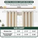 KAMANINA Curtain Rods No Drilling for Windows 32 to 86 Inches, 5/8 Inch No Drill Renter Friendly Curain Rod without Drilling with 3M Adhesive Brackets, White