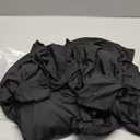 BDDC Table Skirts for Rectangle Tables 6ft - One-Piece Black Tablecloths and Skirt, Wrinkle Resistant Ruffles Elastic Cover for Banquets, Weddings, Events, Parties (72" x 30" (Rectangular))