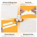 Athletic Tape, White Cotton Elastic Sports Tape, Very Strong Easy Tear No Sticky Residue Tape for Ankle, Wrist, and Injury Taping, Suitable for Climbing, Basketball1.5in*10yd (White, 6 Pack)