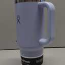 Hydro Flask Travel Tumbler with Handle, Lid and Straw - Insulated Stainless Steel in 40 Oz Surf Blue