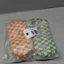 PAZIMIIK Checkered Makeup Bag for Purse Portable Zipper Make Up Pouch Small Cosmetic Case for Travel Accessories (6PCS Colorful)