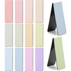 Mr. Pen- Magnetic Bookmarks, 12 Pack, Pastel Colors, Bookmarks
