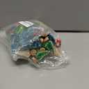 Iceyyyy 56 Pcs Artificial Mini Christmas Trees Set - Miniature Sisal Frosted Christmas Trees Bottle Brush Trees for DIY Crafts Home Table Top Decor (Blue Green&Light Green&Yellow Green)