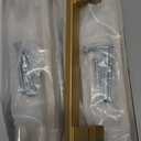 Amerdeco 10 Pack Brushed Gold Cabinet Pulls 5 Inch (128mm) Hole Center Kitchen Cabient Hardware Gold Cabinet Handles Drawer Pulls ZH0013