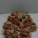 20pcs 5" Artificial Flower Peonies, Silk Peonies with 6" Stems, Flowers Suitable for Wedding Bouquets, Home Party Decoration (Coffee)