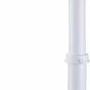 Brushed 1-1/2" Tubular Bath Drain Kit with Tip Toe Bathtub Drain Stopper, Wellup Tub Drain Kit Bath Waste and Overflow Cover, PVC Plastic Pipe for Standard Size Tubs, Brushed Nickel