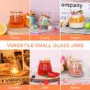 4oz Small Glass Jars 40Pack, Clear Glass Pudding Jars with PE Lids and Tags, Spice Jars/Glass Jelly Jars/Yogurt Jars/Small Jars with Lids (Set of 40)