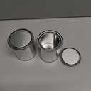 2 Pack Empty Metal Paint Cans with Lids,Paint Storage Containers for Leftover Paint,Empty Pint Paint Cans With Lids for DIY and Paint Storage and More