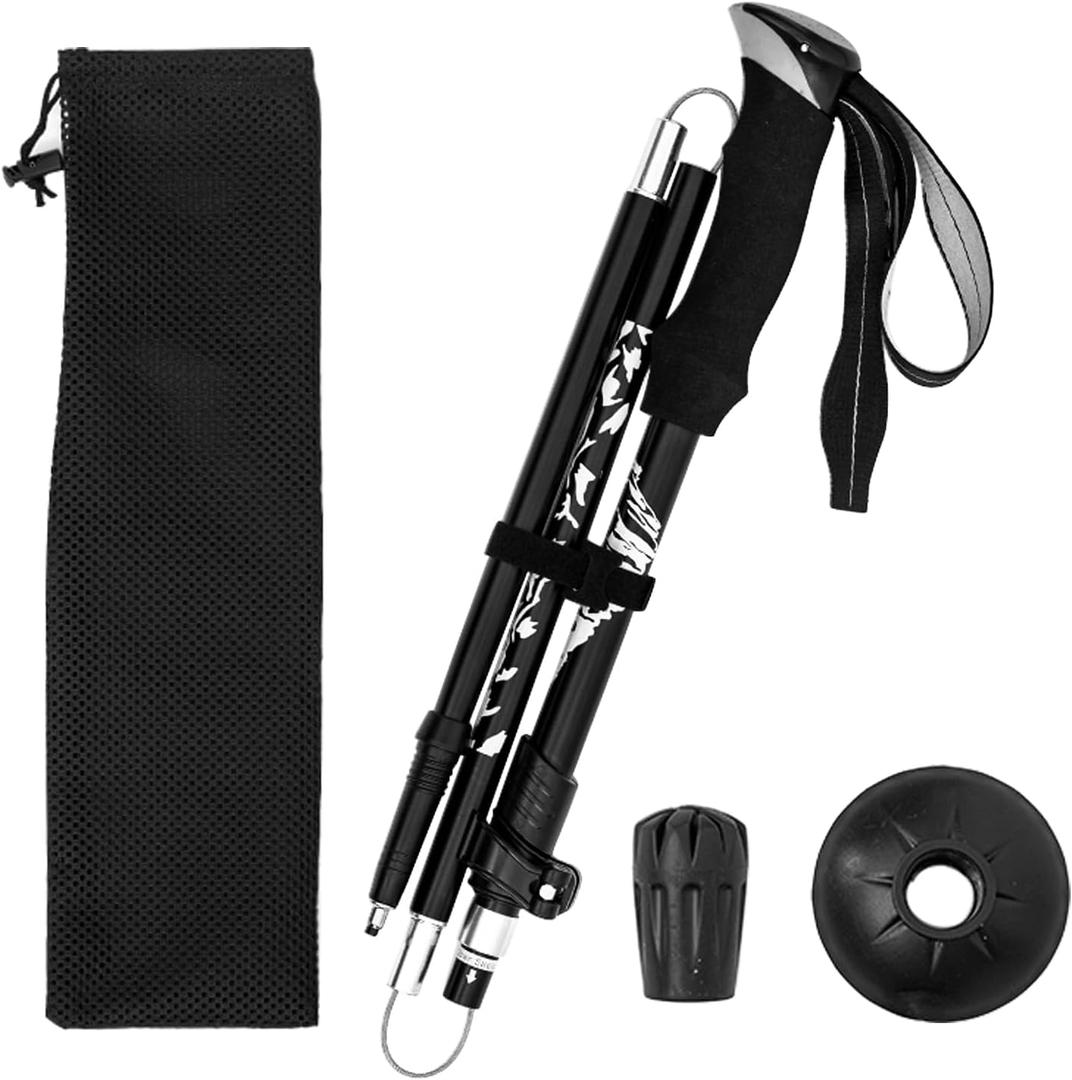 Nordic Hiking Pole - Collapsible, Lightweight 7075 Aluminum Walking Stick for Seniors, Men, and Women